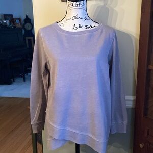 Calvin Klein gray wrap front sweatshirt